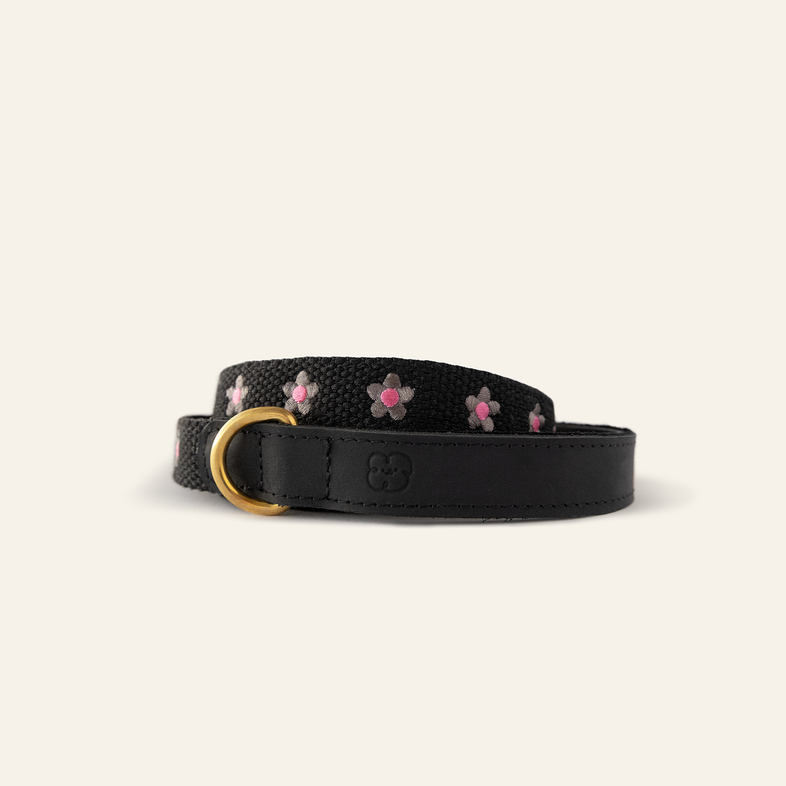 Daisy Collar and Leash - Black
