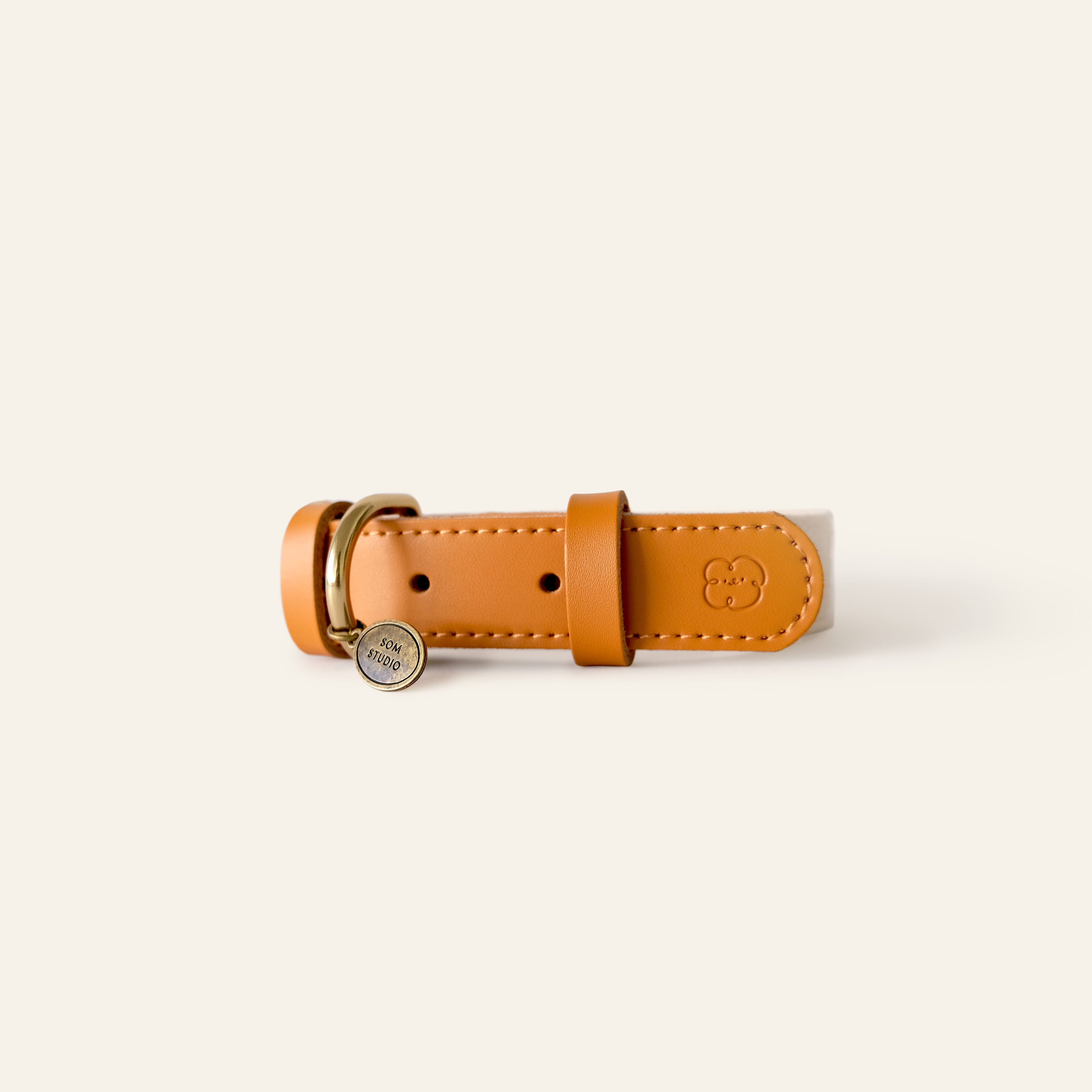 Daisy Dog Collar - Beige