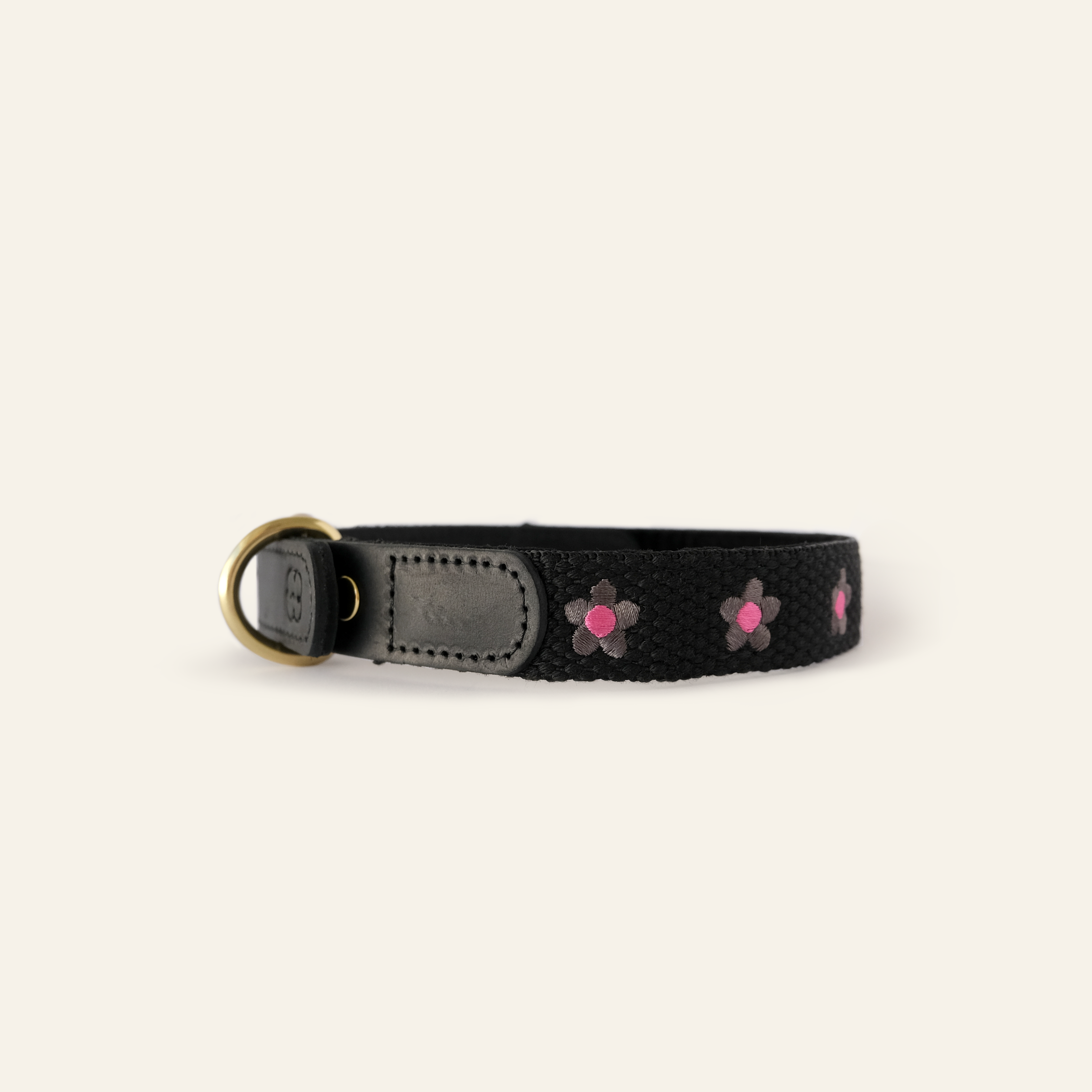 Daisy Dog Collar - Black