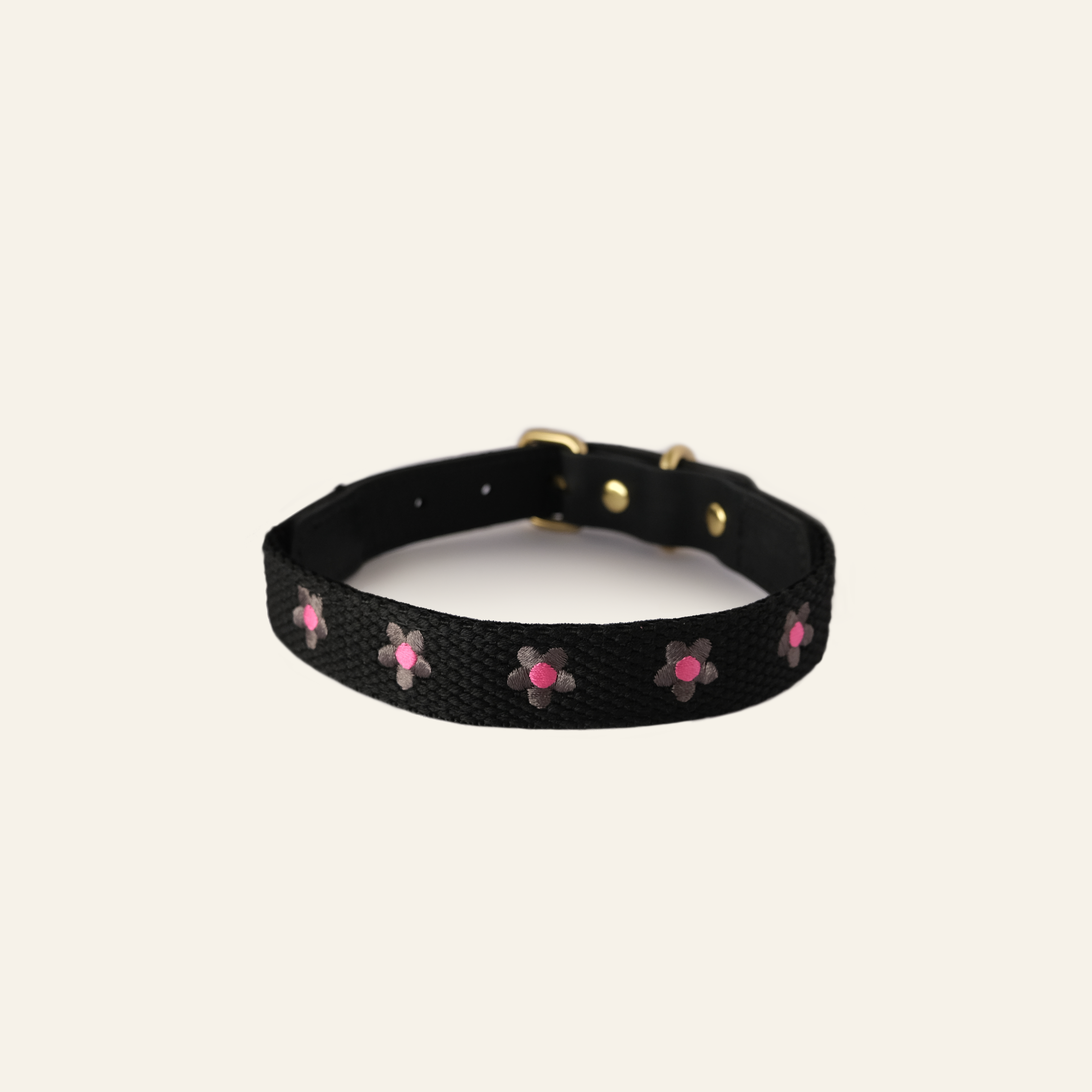 Daisy Dog Collar - Black