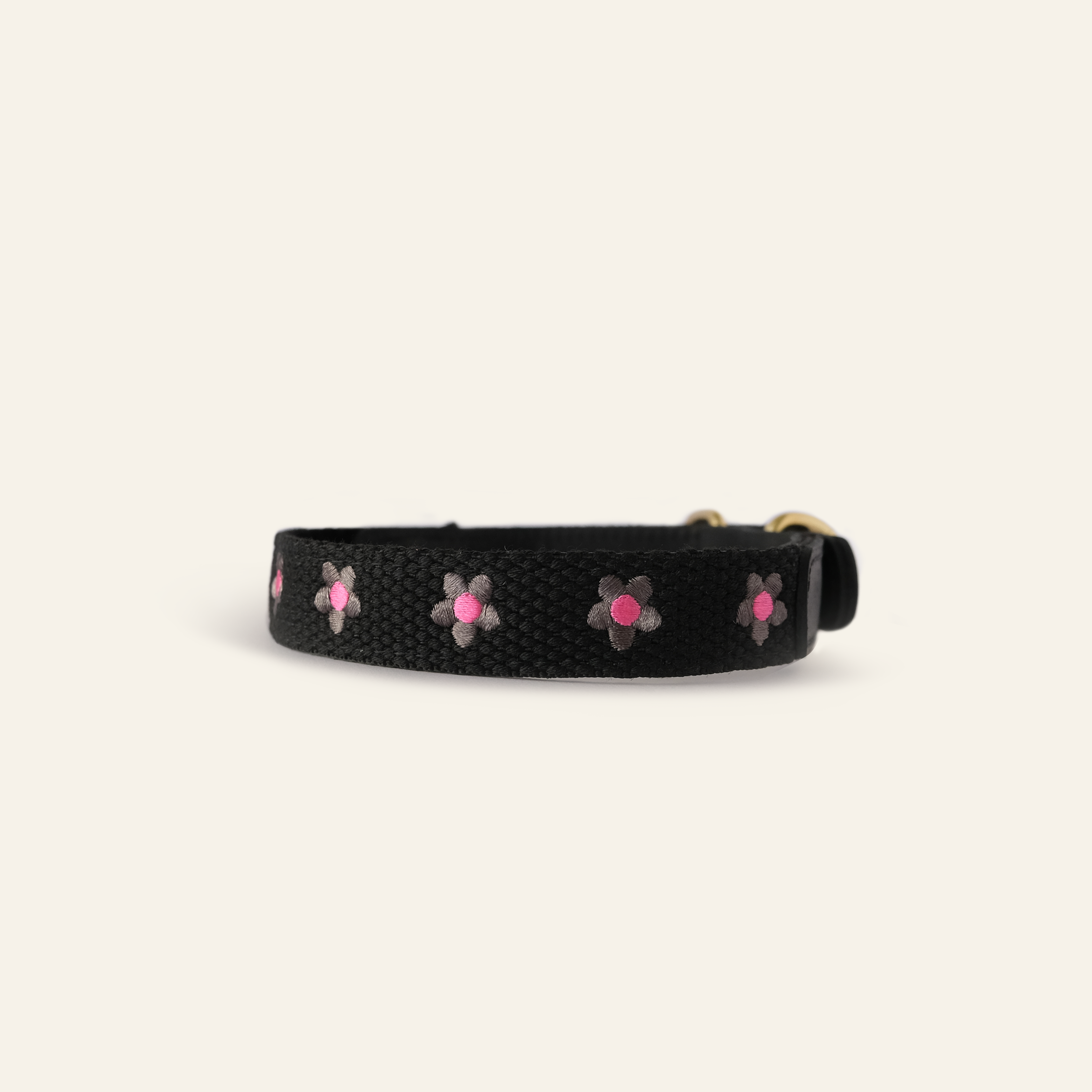 Daisy Dog Collar - Black